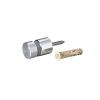 Un Threaded Barrels O.D.: 5/8'' (0.63''), I.D: 5/16'' (0.31'' -0/+0.1'') Length: 3/16'' (0.19''), Clear Anodized [Required Material Hole Size: 3/16'' ]