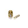 5/16-18 Threaded Barrels Diameter: 5/8'', Length: 1/2'', Gold Anodized [Required Material Hole Size: 3/8'' ]