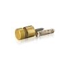 1/4-20 Threaded Barrels Diameter: 5/8'', Length: 1/2'', Gold Anodized [Required Material Hole Size: 17/64'' ]