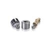 5/16-18 Threaded Barrels Diameter: 5/8'', Length: 1/2'', Polished Finish Grade 304 [Required Material Hole Size: 3/8'' ]