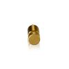 5/16-18 Threaded Barrels Diameter: 5/8'', Length: 3/4'', Gold Anodized [Required Material Hole Size: 3/8'' ]