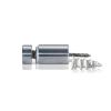5/16-18 Threaded Barrels Diameter: 5/8'', Length: 1'', Clear Anodized [Required Material Hole Size: 3/8'' ]
