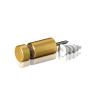 5/16-18 Threaded Barrels Diameter: 5/8'', Length: 1'',  Gold Anodized [Required Material Hole Size: 3/8'' ]