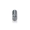 5/16-18 Threaded Barrels Diameter: 5/8'', Length: 1 1/2'', Clear Anodized [Required Material Hole Size: 3/8'' ]