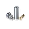 5/16-18 Threaded Barrels Diameter: 5/8'', Length: 1 1/2'', Clear Anodized [Required Material Hole Size: 3/8'' ]