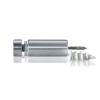 5/16-18 Threaded Barrels Diameter: 5/8'', Length: 1 1/2'', Clear Anodized [Required Material Hole Size: 3/8'' ]