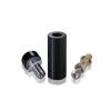 10-24 Threaded Barrels Diameter: 1/2'', Length: 1 1/2'', Black Anodized [Required Material Hole Size: 7/32'' ]