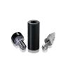 1/4-20 Threaded Barrels Diameter: 5/8'', Length: 1 1/2'', Black Anodized [Required Material Hole Size: 17/64'' ]