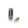 10-24 Threaded Barrels Diameter: 1/2'', Length: 2'', Clear Anodized [Required Material Hole Size: 7/32'' ]