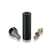 1/4-20 Threaded Barrels Diameter: 5/8'', Length: 2'', Black Anodized [Required Material Hole Size: 17/64'' ]
