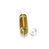 10-24 Threaded Barrels Diameter: 1/2'', Length: 2'', Gold Anodized  [Required Material Hole Size: 7/32'' ]