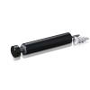1/4-20 Threaded Barrels Diameter: 5/8'', Length: 3'', Black Anodized [Required Material Hole Size: 17/64'' ]