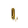 5/16-18 Threaded Barrels Diameter: 5/8'', Length: 3'', Gold Anodized [Required Material Hole Size: 3/8'' ]