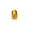 1/4-20 Threaded Barrels Diameter: 3/4'', Length: 1 1/2'', Gold Anodized [Required Material Hole Size: 17/64'' ]
