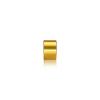 1/4-20 Threaded Barrels Diameter: 3/4'', Length: 1/2'', Gold Anodized [Required Material Hole Size: 17/64'' ]
