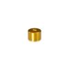 1/4-20 Threaded Barrels Diameter: 3/4'', Length: 1/2'', Gold Anodized [Required Material Hole Size: 17/64'' ]