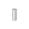 1/4-20 Threaded Barrels Diameter: 5/8'', Length: 1 1/2'', Clear Anodized [Required Material Hole Size: 17/64'' ]