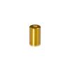 1/4-20 Threaded Barrels Diameter: 5/8'', Length: 1'', Gold Anodized [Required Material Hole Size: 17/64'' ]