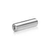 1/4-20 Threaded Barrels Diameter: 5/8'', Length: 2'', Brushed Satin Finish Grade 304 [Required Material Hole Size: 17/64'' ]
