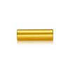1/4-20 Threaded Barrels Diameter: 5/8'', Length: 2'', Gold Anodized [Required Material Hole Size: 17/64'' ]