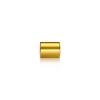 1/4-20 Threaded Barrels Diameter: 5/8'', Length: 3/4'', Gold Anodized [Required Material Hole Size: 17/64'' ]