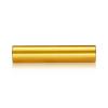 1/4-20 Threaded Barrels Diameter: 5/8'', Length: 3'', Gold Anodized [Required Material Hole Size: 17/64'' ]