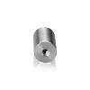 1/4-20 Threaded Barrels Diameter: 7/8'', Length: 1 1/2'', Brushed Satin Finish Grade 304 [Required Material Hole Size: 17/64'' ]