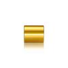 1/4-20 Threaded Barrels Diameter: 7/8'', Length: 1'', Gold Anodized [Required Material Hole Size: 17/64'' ]