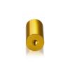 1/4-20 Threaded Barrels Diameter: 7/8'', Length: 2'', Gold Anodized [Required Material Hole Size: 17/64'' ]