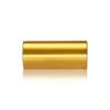 1/4-20 Threaded Barrels Diameter: 7/8'', Length: 2'', Gold Anodized [Required Material Hole Size: 17/64'' ]
