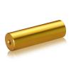 1/4-20 Threaded Barrels Diameter: 7/8'', Length: 3'', Gold Anodized Finish [Required Material Hole Size: 17/64'' ]