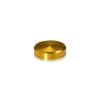 1/4-20 Threaded Caps Diameter: 1'', Height 1/4'', Gold Anodized Aluminum [Required Material Hole Size: 5/16'']