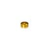 1/4-20 Threaded Caps Diameter: 5/8'', Height: 1/4'', Gold Anodized Aluminum [Required Material Hole Size: 5/16'']