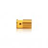 9/16'' Diameter X 9/16'' Barrel Length, Aluminum Gold Anodized Finish. Easy Fasten Edge Grip Standoff (For Inside Use Only)