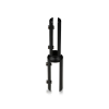 ''Set of 2,  Clamp, Aluminum Matte black Anodized Finish, to Accommodate 1/4'' to 1/2'', M6 Set screw with 3mm Allen Wrench''