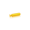 5/16'' Diameter x 1'' Length Desktop Table Standoffs (Gold Anodized) [Required Material Hole Size: 3/16'']