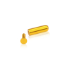 5/16'' Diameter x 1'' Length Desktop Table Standoffs (Gold Anodized) [Required Material Hole Size: 3/16'']