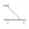 Aluminum Flag Sign Bracket Only, Clear Anodized Finish. 1/4'' Thickness Material Accepted, 7-7/8 Length, 3/4'' Diameter. (Sold Without Panel, Bracket Only)