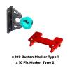 Button Fix Type 2 Bracket with New Upgraded Button x100 + 10 Marker Tools