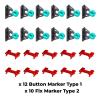 Button Fix Type 2 Bracket with New Upgraded Button x12 + 10 Marker Tools