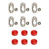 Button Fix Type 1 Metal Fix Bracket Fixing with Stainless Steel Retaining Spring for Fire Retardant Panels, Marine Interiors, Vibration & Shock Tested + Marker Tools x6 + 6 Marker Tool's