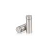 3/4'' Diameter X 1-3/4'' Barrel Length, (304) Stainless Steel Brushed Finish. Easy Fasten Standoff (For Inside / Outside use) Tamper Proof Standoff [Required Material Hole Size: 7/16'']