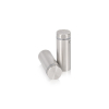 3/4'' Diameter X 1-3/4'' Barrel Length, (304) Stainless Steel Brushed Finish. Easy Fasten Standoff (For Inside / Outside use) Tamper Proof Standoff [Required Material Hole Size: 7/16'']