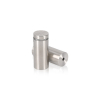 7/8'' Diameter X 1-3/4'' Barrel Length, (316 Marine Grade) Stainless Steel Brushed Finish. Easy Fasten Standoff (For Inside / Outside use) [Required Material Hole Size: 7/16'']