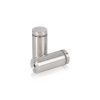 7/8'' Diameter X 1-3/4'' Barrel Length, (316 Marine Grade) Stainless Steel Brushed Finish. Easy Fasten Standoff (For Inside / Outside use) [Required Material Hole Size: 7/16'']