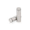 7/8'' Diameter X 2-1/2'' Barrel Length, (304) Stainless Steel Brushed Finish. Easy Fasten Standoff (For Inside / Outside use) Tamper Proof Standoff [Required Material Hole Size: 7/16'']