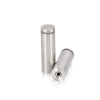 7/8'' Diameter X 2-1/2'' Barrel Length, (316 Marine Grade) Stainless Steel Brushed Finish. Easy Fasten Standoff (For Inside / Outside use) [Required Material Hole Size: 7/16'']