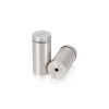 1'' Diameter X 1-3/4'' Barrel Length, (316 Marine Grade) Stainless Steel Brushed Finish. Easy Fasten Standoff (For Inside / Outside use) [Required Material Hole Size: 7/16'']