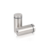 1'' Diameter X 1-3/4'' Barrel Length, (316 Marine Grade) Stainless Steel Brushed Finish. Easy Fasten Standoff (For Inside / Outside use) [Required Material Hole Size: 7/16'']