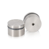 1-1/4'' Diameter X 1/2'' Barrel Length, (304) Stainless Steel Brushed Finish. Easy Fasten Standoff (For Inside / Outside use) Tamper Proof Standoff [Required Material Hole Size: 7/16'']